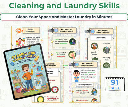 Cleaning and Laundry Skills: Clean Your Space and Master Laundry in Minutes